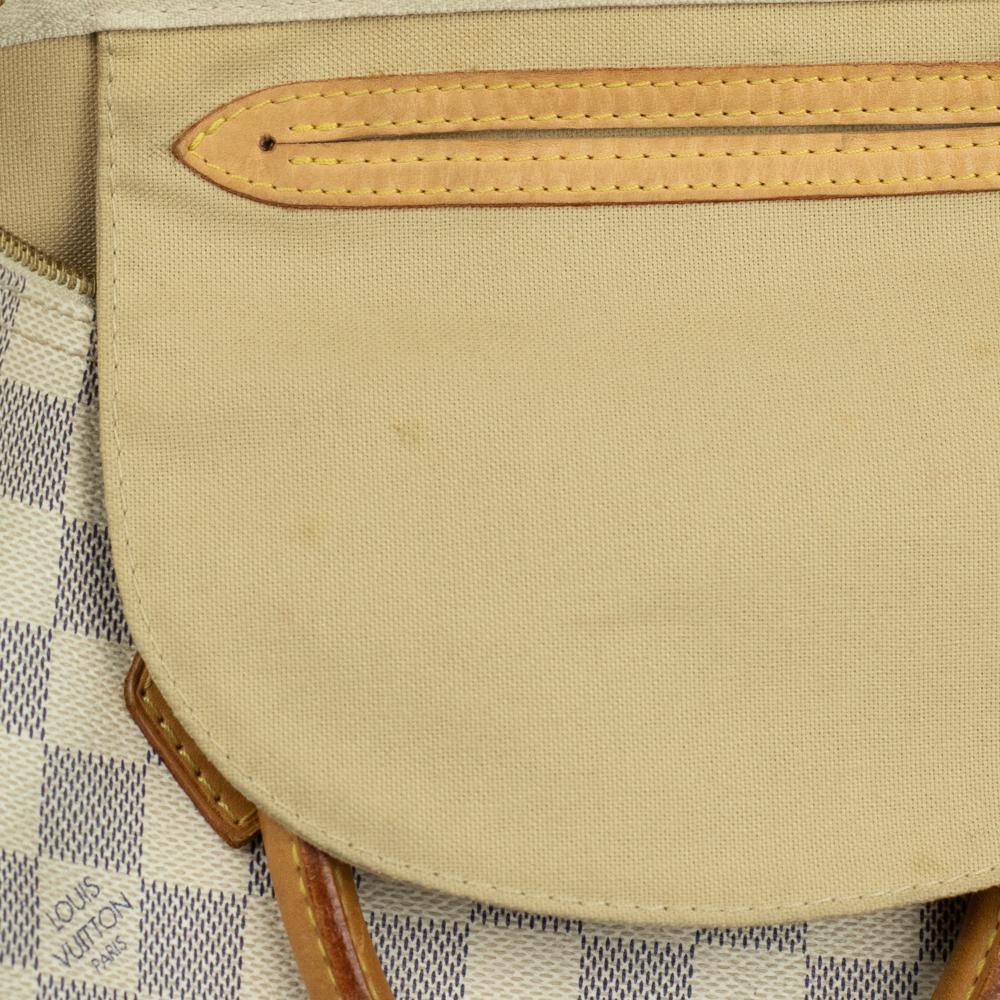 LOUIS VUITTON, Speedy Damier in weißer Leinwand im Angebot 2