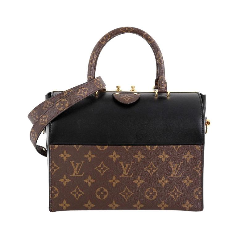 LOUIS VUITTON Speedy  PM Monogram Canvas Shoulder Bag Blue Noir