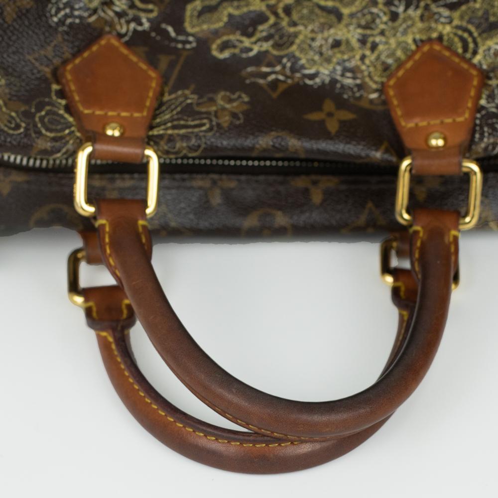LOUIS VUITTON Speedy Edition Limitee Handbag in Brown Canvas 3