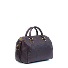 LOUIS VUITTON, Speedy Empreinte in purple leather