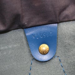 Louis Vuitton Speedy Epi 25 109549 Blue Leather Satchel