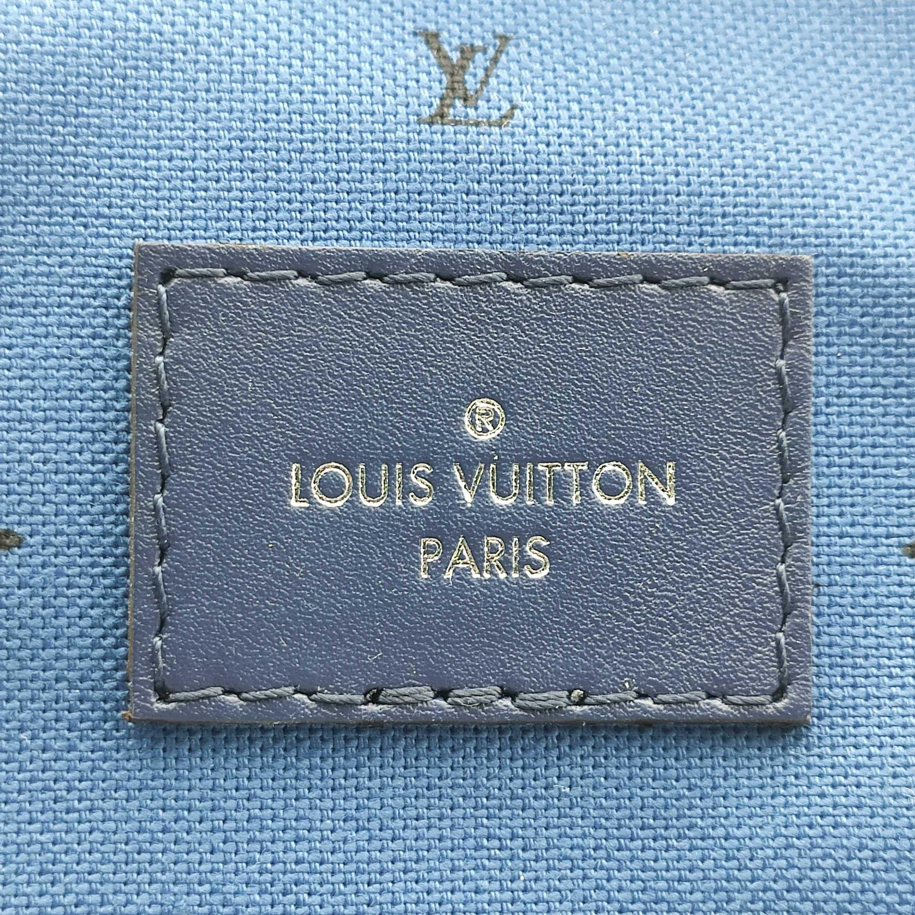 LOUIS VUITTON Speedy Escale Shoulder bag in Blue Canvas 2