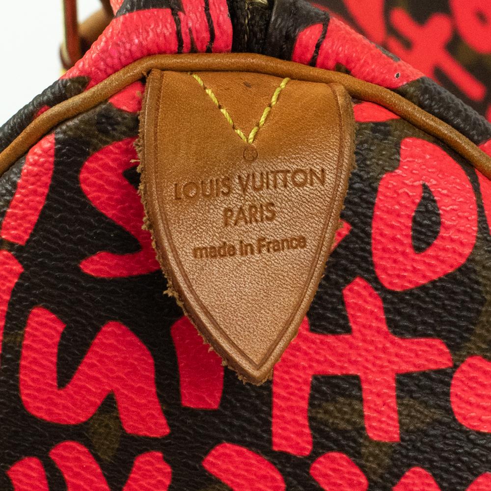 Louis Vuitton, Speedy Graffiti in red canvas 2