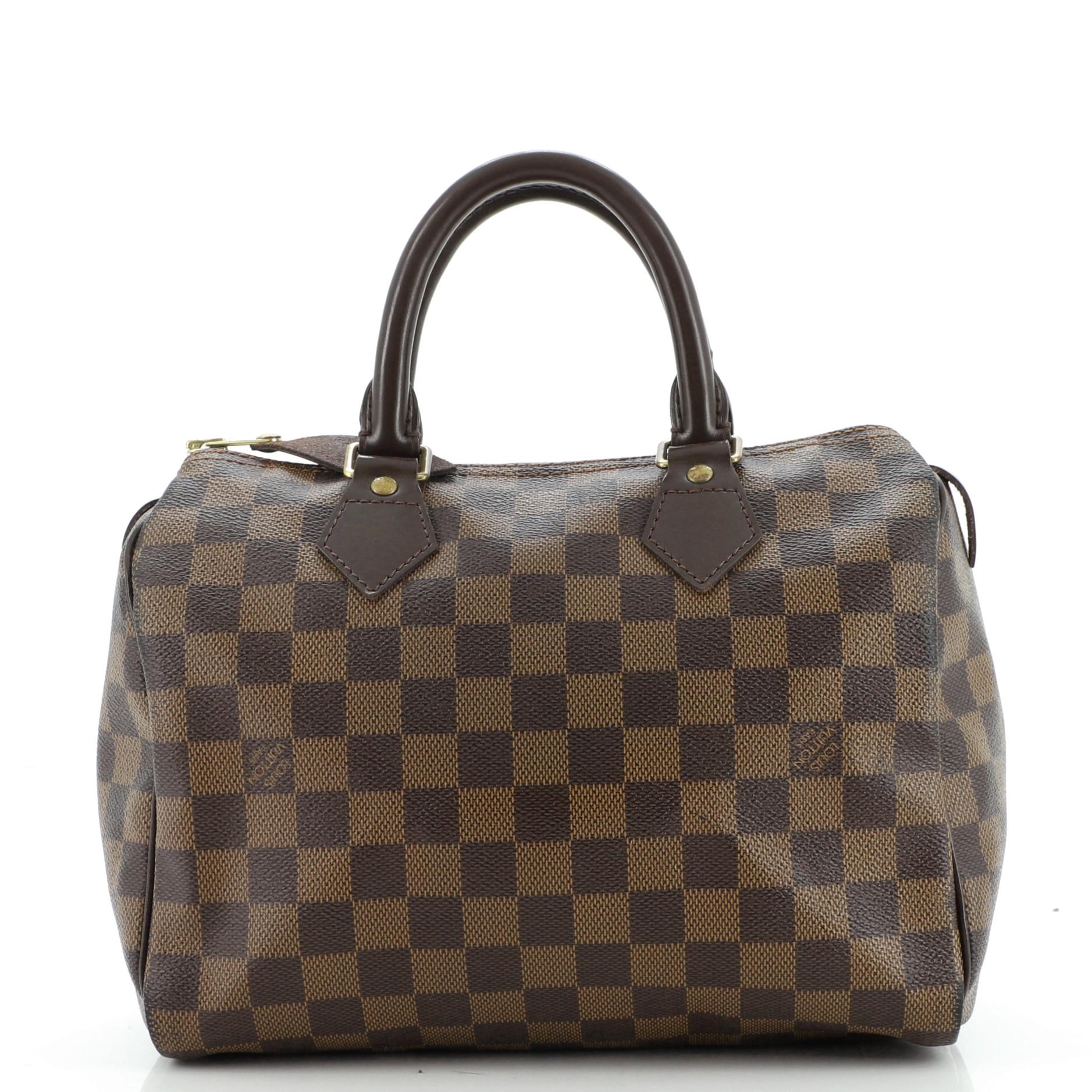 Louis Vuitton Speedy Handbag Damier 25 In Fair Condition In NY, NY