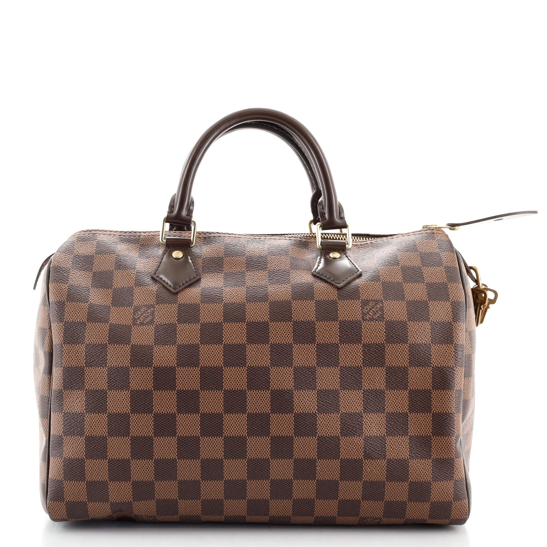Brown Louis Vuitton Speedy Handbag Damier 25
