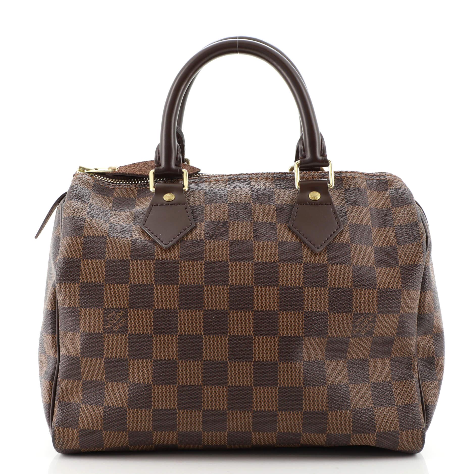 Louis Vuitton Speedy Handbag Damier 25 In Good Condition In NY, NY