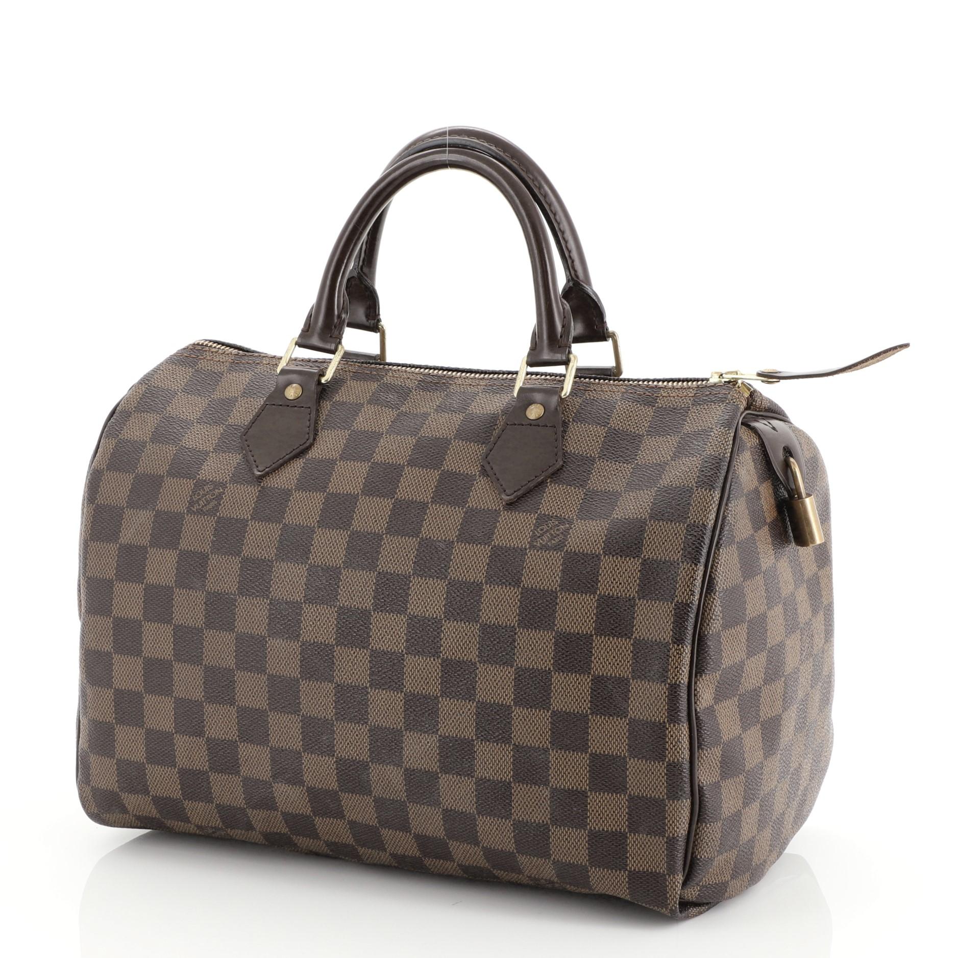 Black Louis Vuitton Speedy Handbag Damier 30 