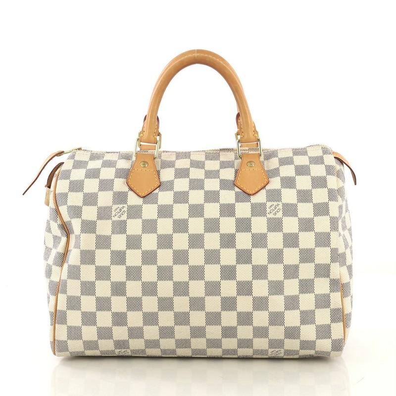 Louis Vuitton Speedy Handbag Damier 30 In Good Condition In NY, NY