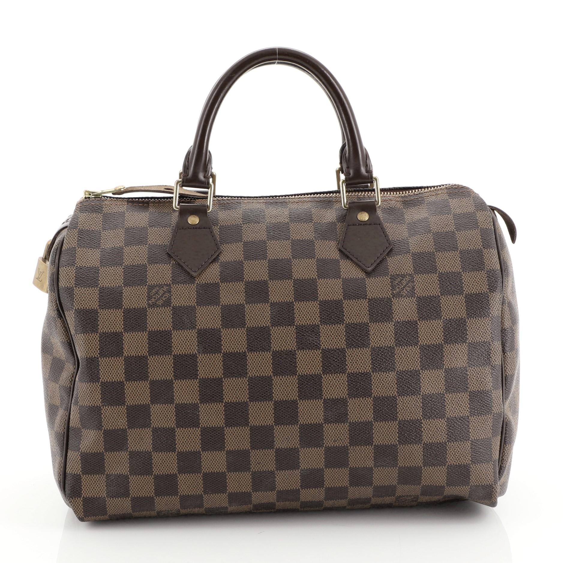 Louis Vuitton Speedy Handbag Damier 30  In Good Condition In NY, NY