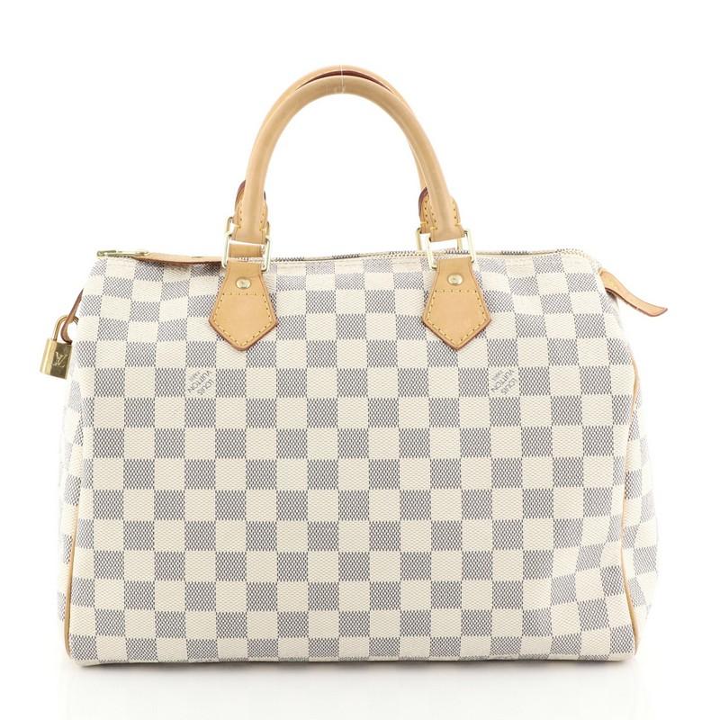 Louis Vuitton Speedy Handbag Damier 30 In Good Condition In NY, NY