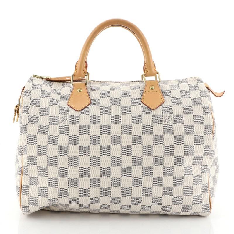 Louis Vuitton Speedy Handbag Damier 30 In Good Condition In NY, NY