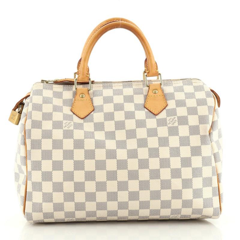 Louis Vuitton Speedy Handbag Damier 30 In Good Condition In NY, NY