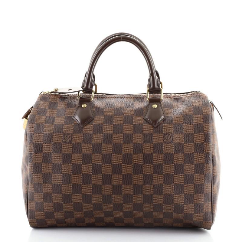 Louis Vuitton Speedy Handbag Damier 30 In Good Condition In NY, NY