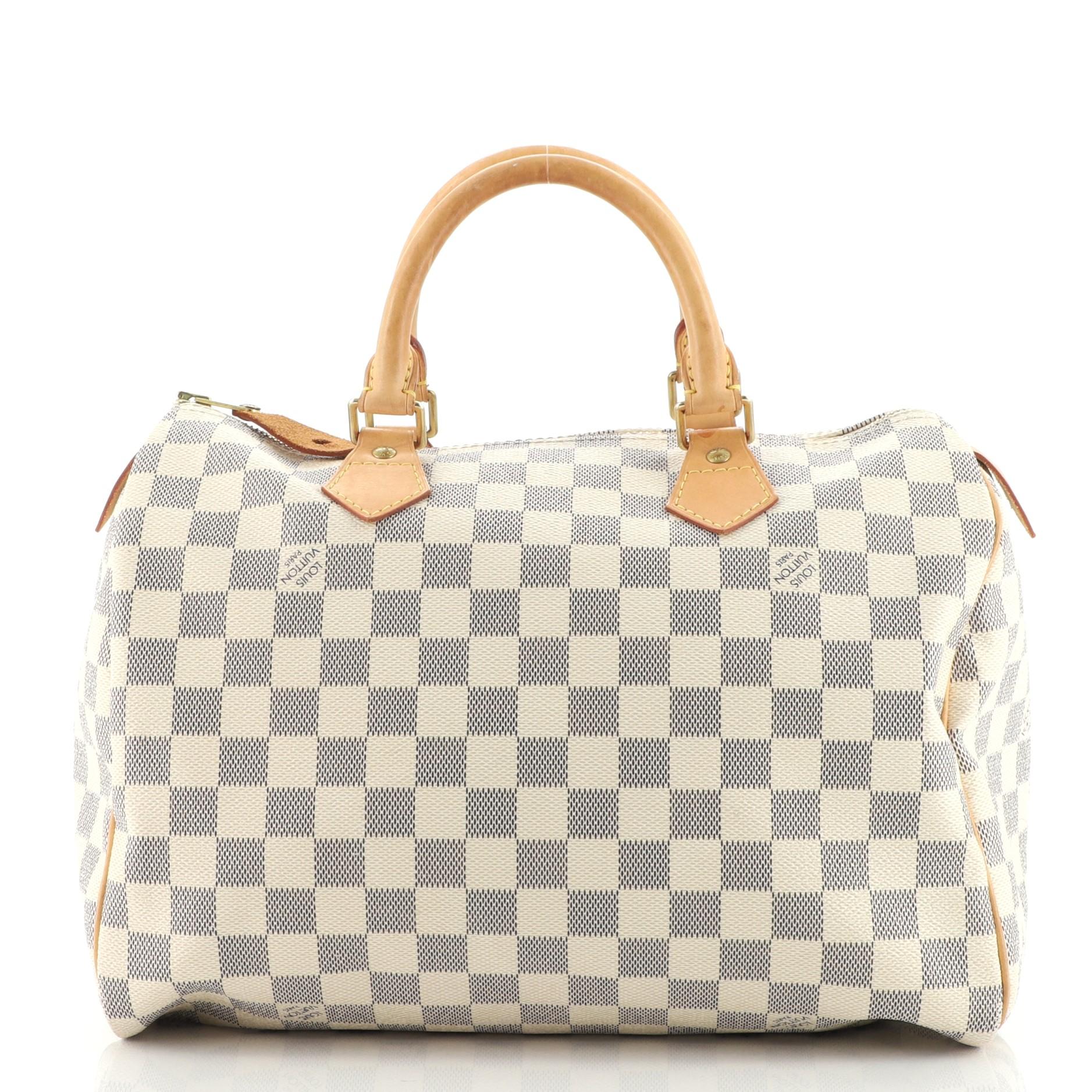 Louis Vuitton Speedy Handbag Damier 30 In Fair Condition In NY, NY