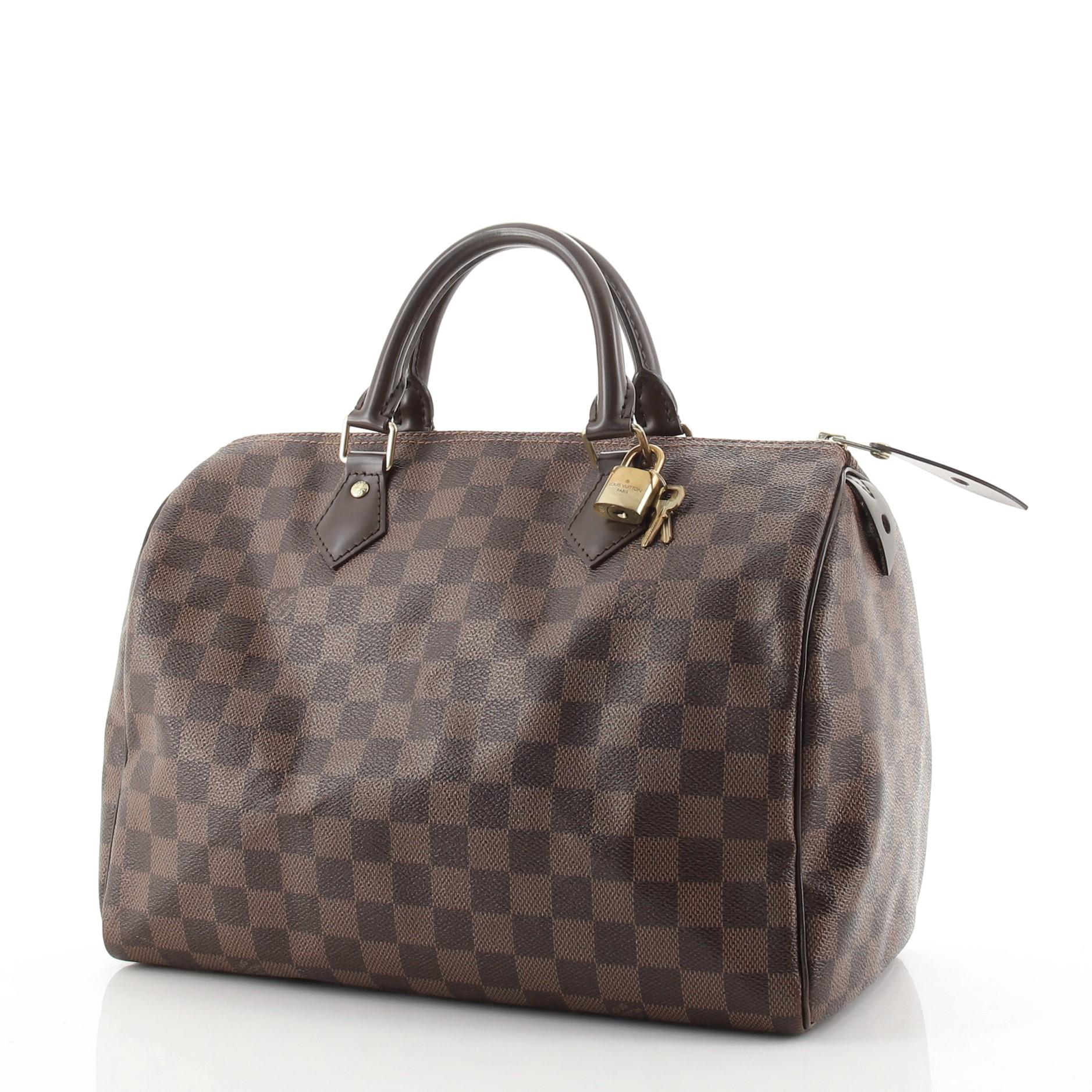 Louis Vuitton Speedy Handbag Damier 30 In Good Condition In NY, NY