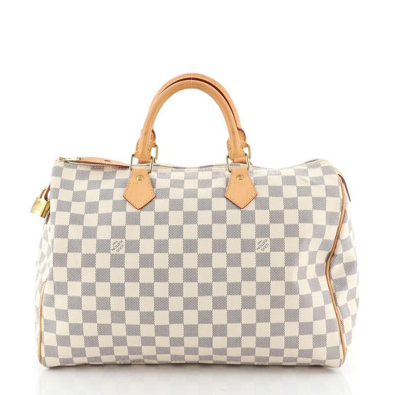 Women's or Men's Louis Vuitton Speedy Handbag Damier 35 