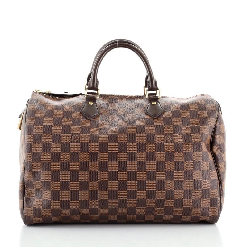 Women's or Men's Louis Vuitton Speedy Handbag Damier 35