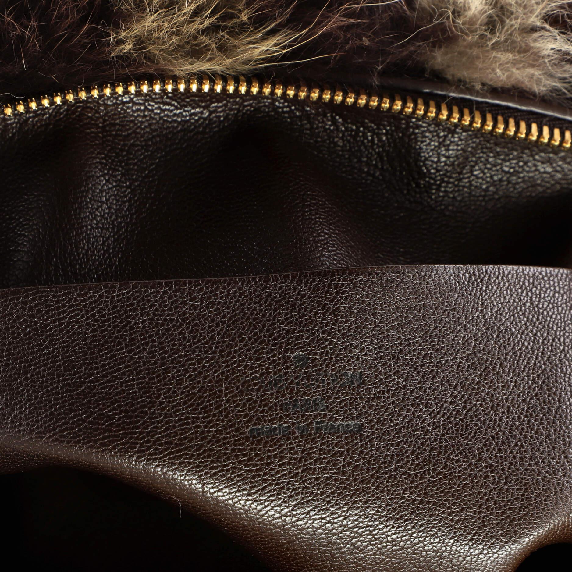 Louis Vuitton Speedy Handbag Damier Fur 30 2
