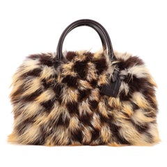 Louis Vuitton Speedy Handbag Damier Fur 30