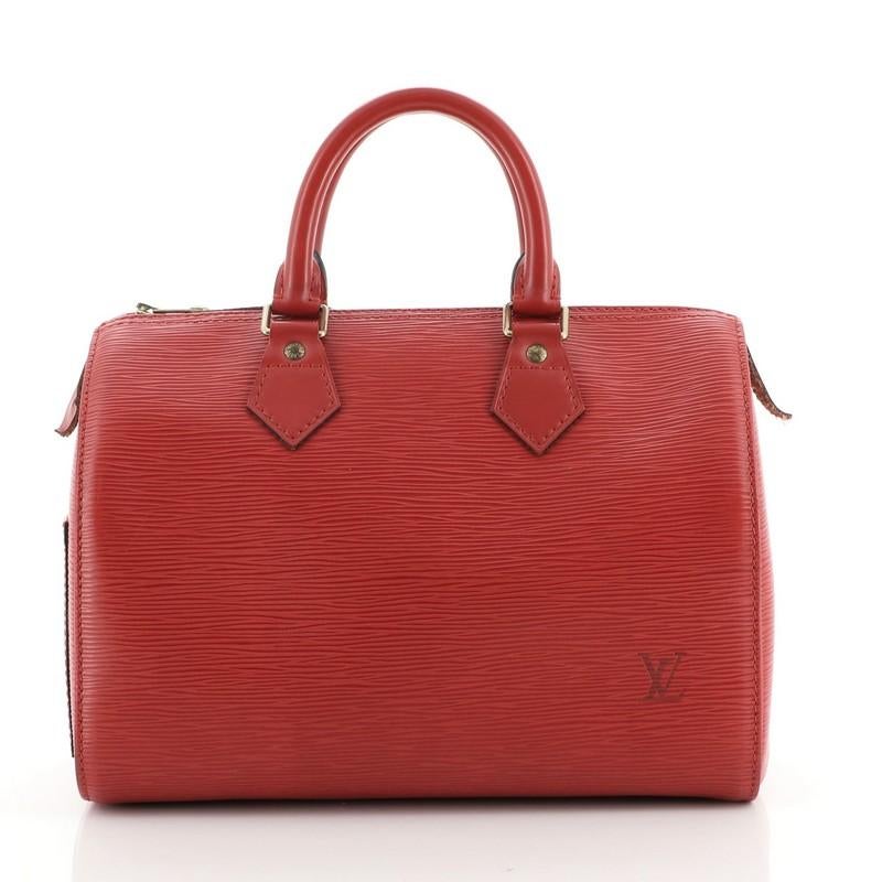 Louis Vuitton Speedy Handbag Epi Leather 30 In Good Condition In NY, NY