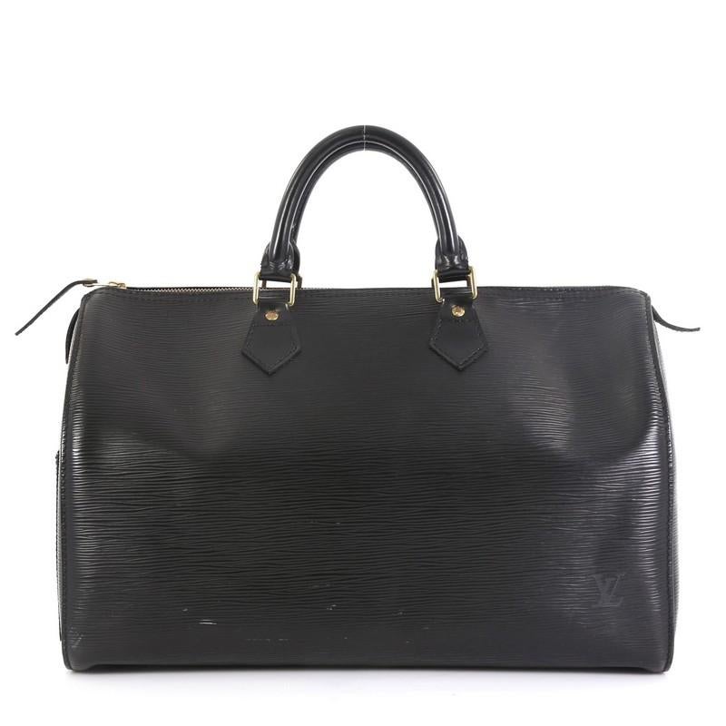 Louis Vuitton Speedy Handbag Epi Leather 35 In Good Condition In NY, NY