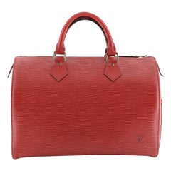 Used Louis Vuitton Speedy Handbag Epi Leather 35 