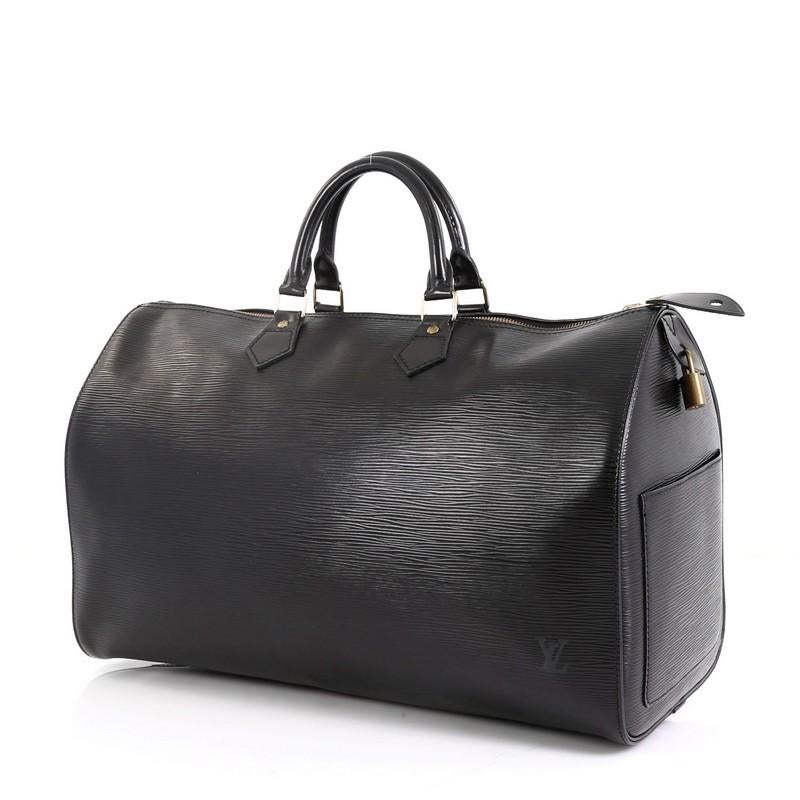 Black Louis Vuitton Speedy Handbag Epi Leather 40