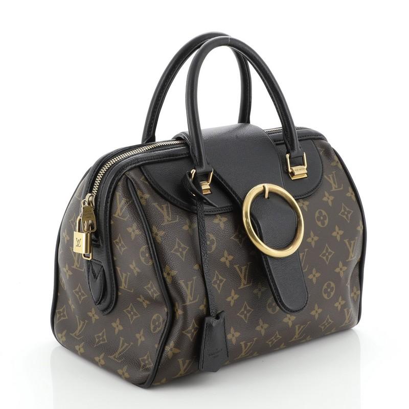 Black Louis Vuitton Speedy Handbag Golden Arrow Monogram Canvas