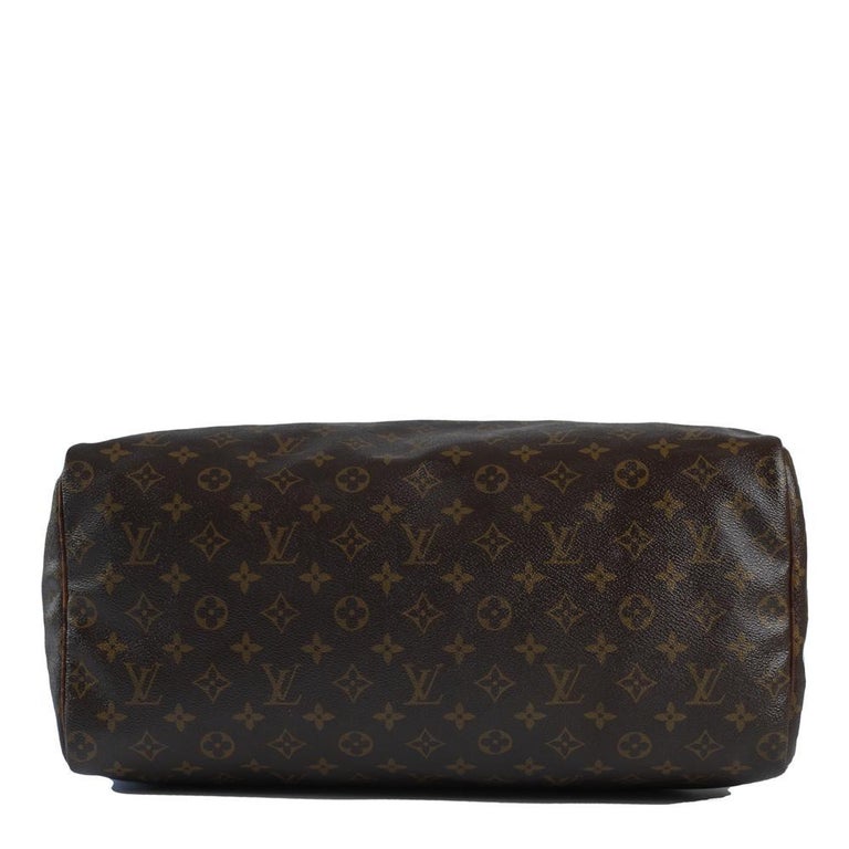 LOUIS VUITTON Speedy Handbag in Brown Canvas In Good Condition For Sale In Clichy, FR