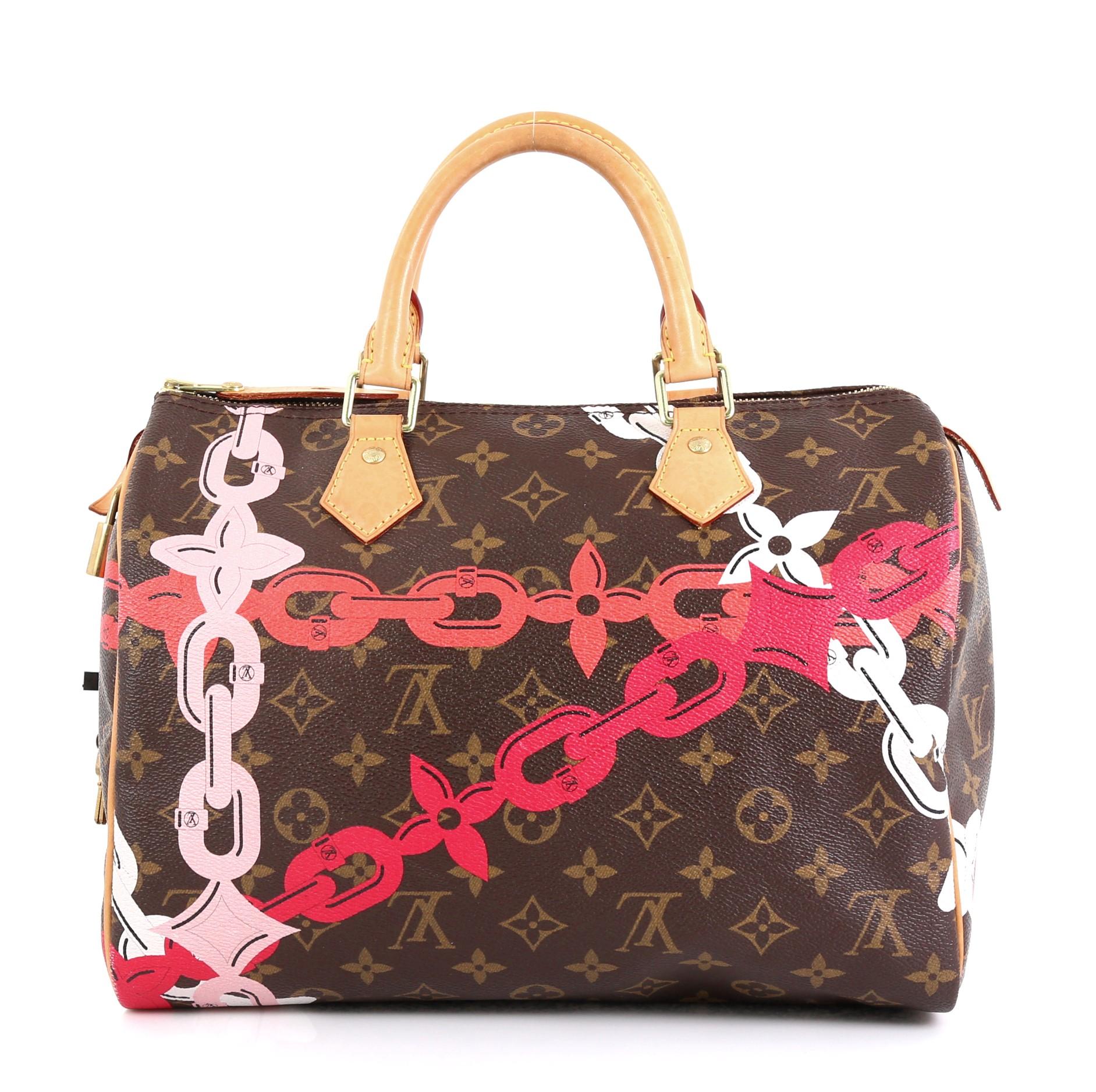 Louis Vuitton Speedy Handbag Limited Edition Bay Monogram Canvas 30 In Good Condition In NY, NY