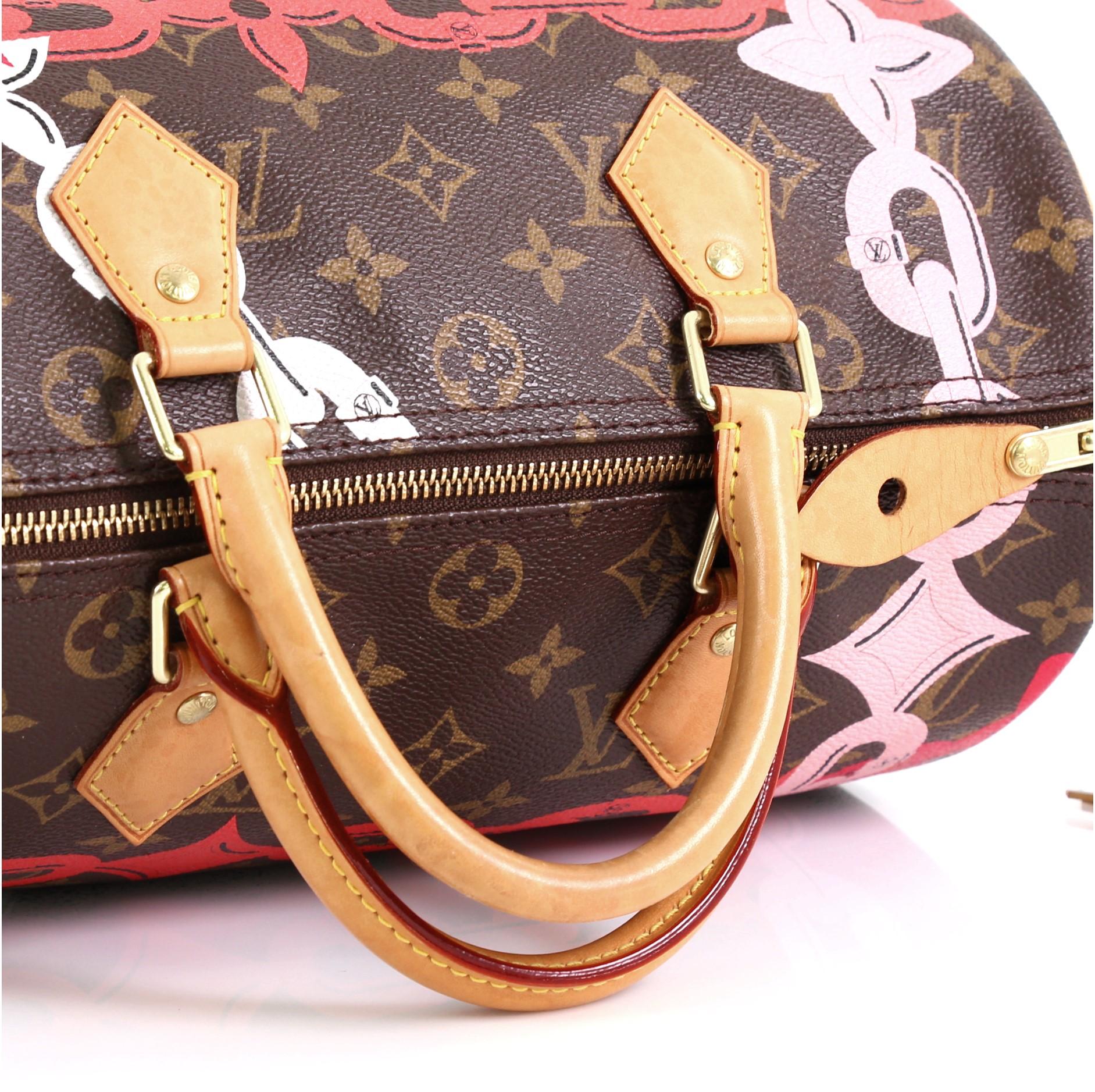 Louis Vuitton Speedy Handbag Limited Edition Bay Monogram Canvas 30 4