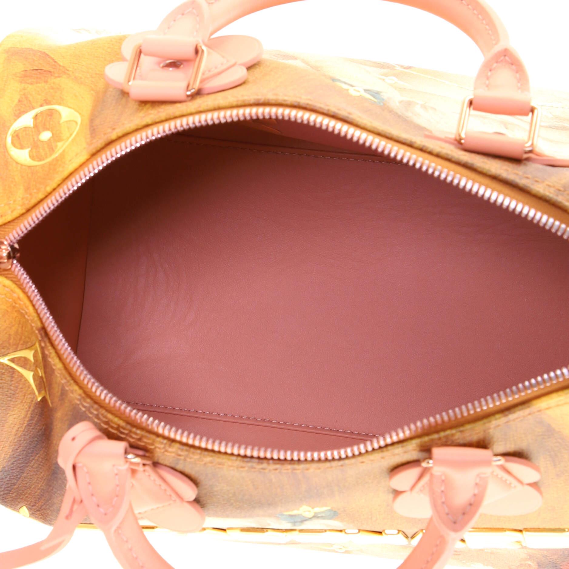  Sac à main Louis Vuitton Speedy en toile imprimée Fragonard en édition limitée Jeff Koons Unisexe 
