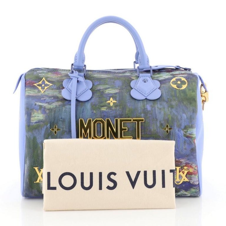 LOUIS VUITTON Authentic Women's Monet Pochette Pla Hand Bag