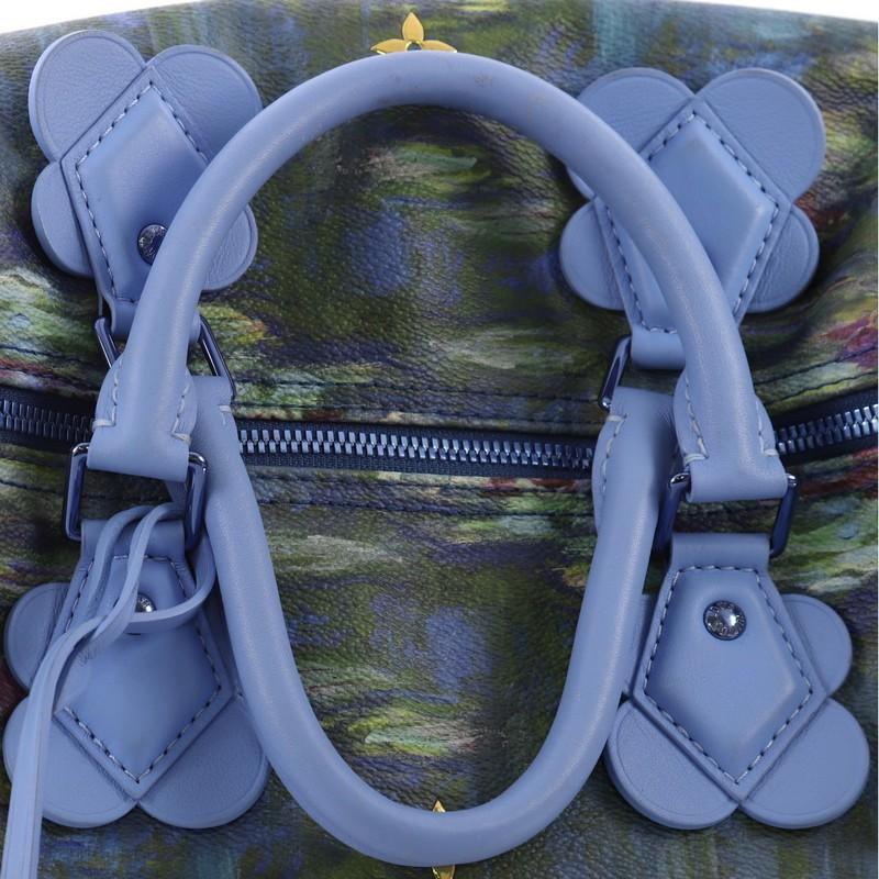 Louis Vuitton Speedy Handtasche Limited Edition Jeff Koons Monet Druck Leinwand 30 3