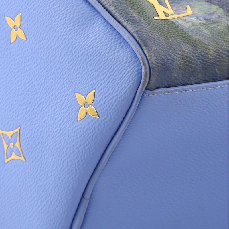 Louis Vuitton Speedy Handbag Limited Edition Jeff Koons Monet Print Canvas 30 1