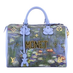 Louis Vuitton Jeff Koons Masters Collection Speedy Monet Top Handle Bag