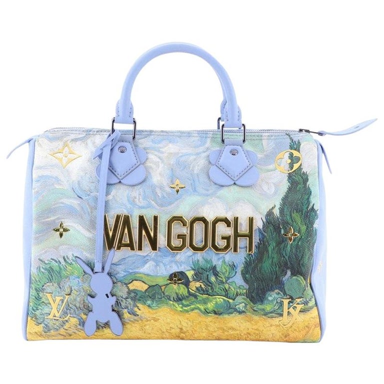 Louis Vuitton Speedy Handbag Limited Edition Jeff Koons Van Gogh Print Ca  at 1stDibs