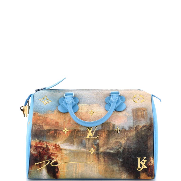 Louis Vuitton Speedy Handbag Limited Edition Jeff Koons Van Gogh Print  Canvas 30 For Sale at 1stDibs