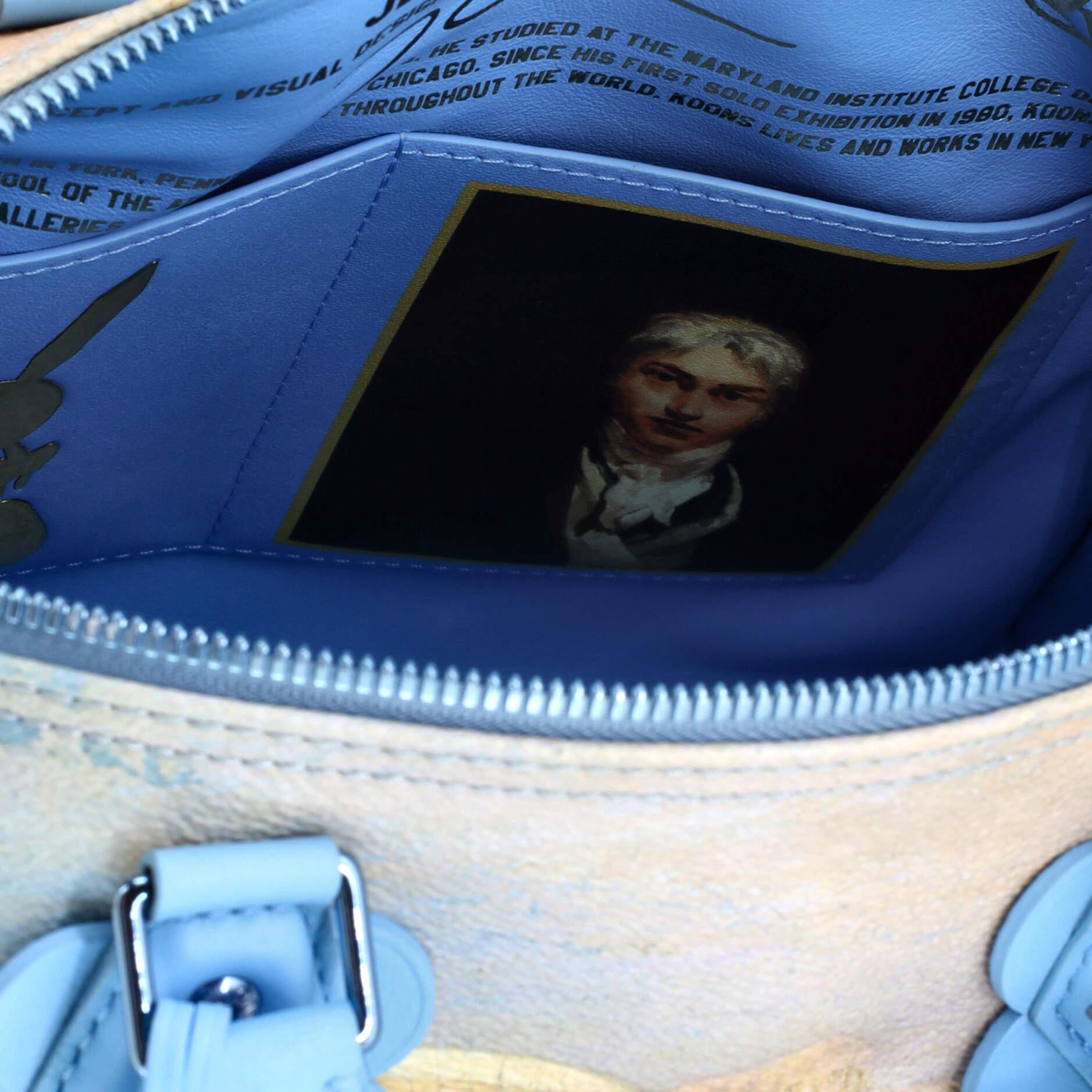 Louis Vuitton Speedy Handbag Limited Edition Jeff Koons Van Gogh Print Canvas 30 5