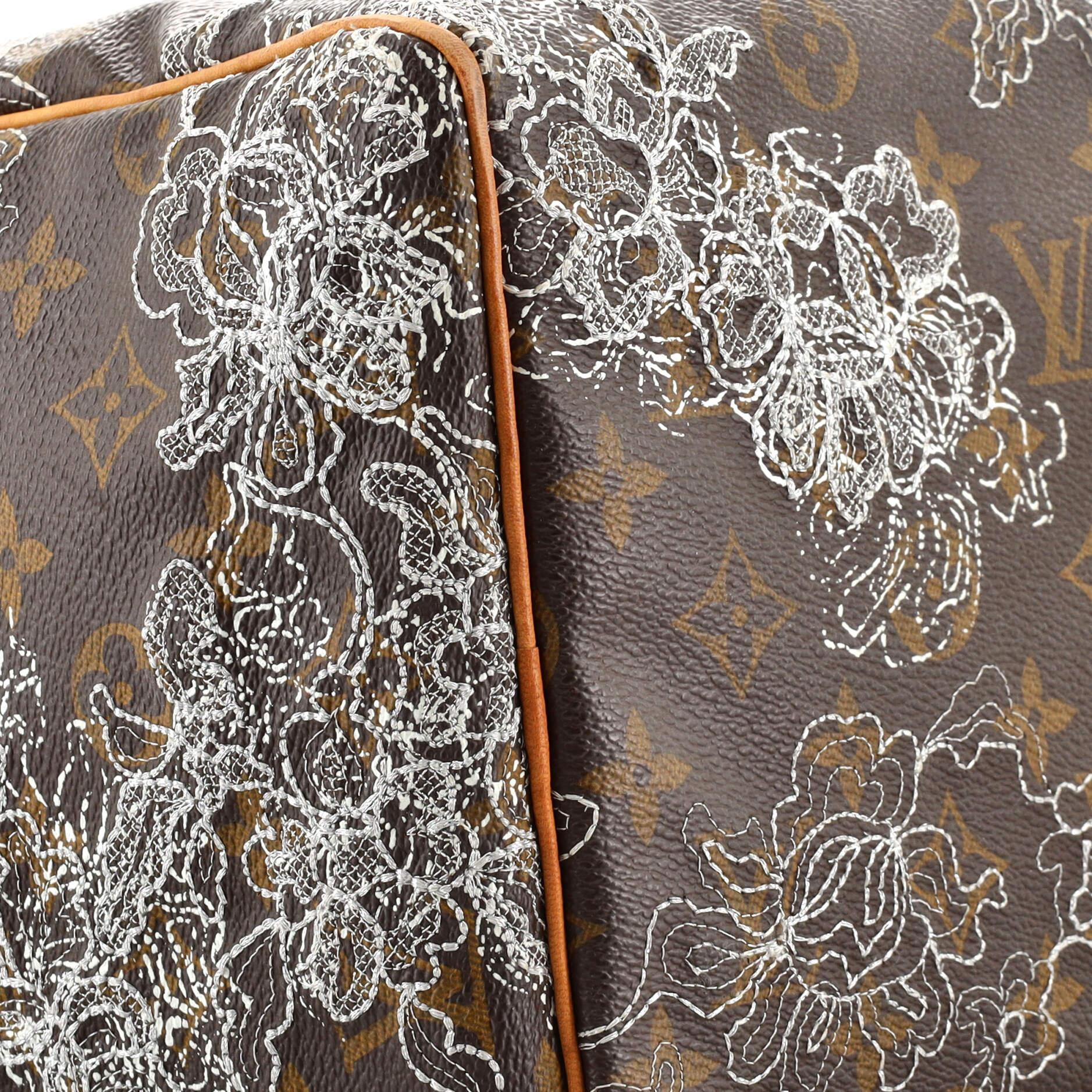 Bolso Louis Vuitton Speedy Edición Limitada Monograma Dentelle 30 2