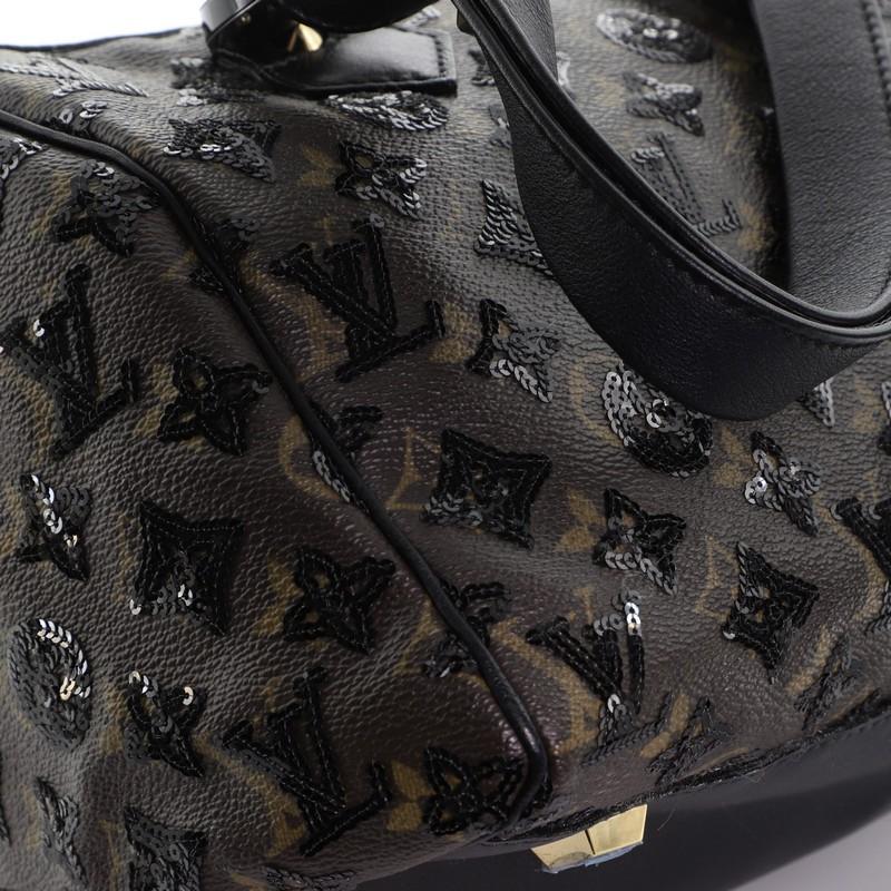 Louis Vuitton Speedy Handbag Limited Edition Monogram Eclipse Sequins 28 1