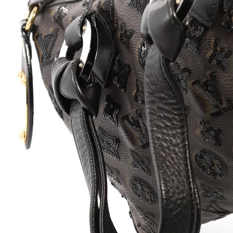 Louis Vuitton Speedy Handbag Limited Edition Monogram Eclipse Sequins 28 3