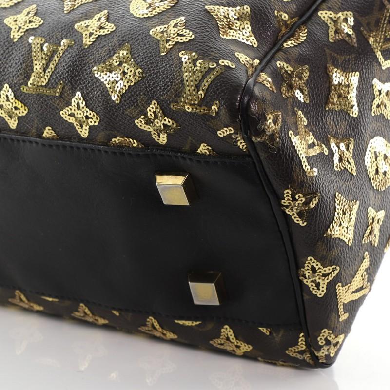 Louis Vuitton Speedy Handbag Limited Edition Monogram Eclipse Sequins 28 3