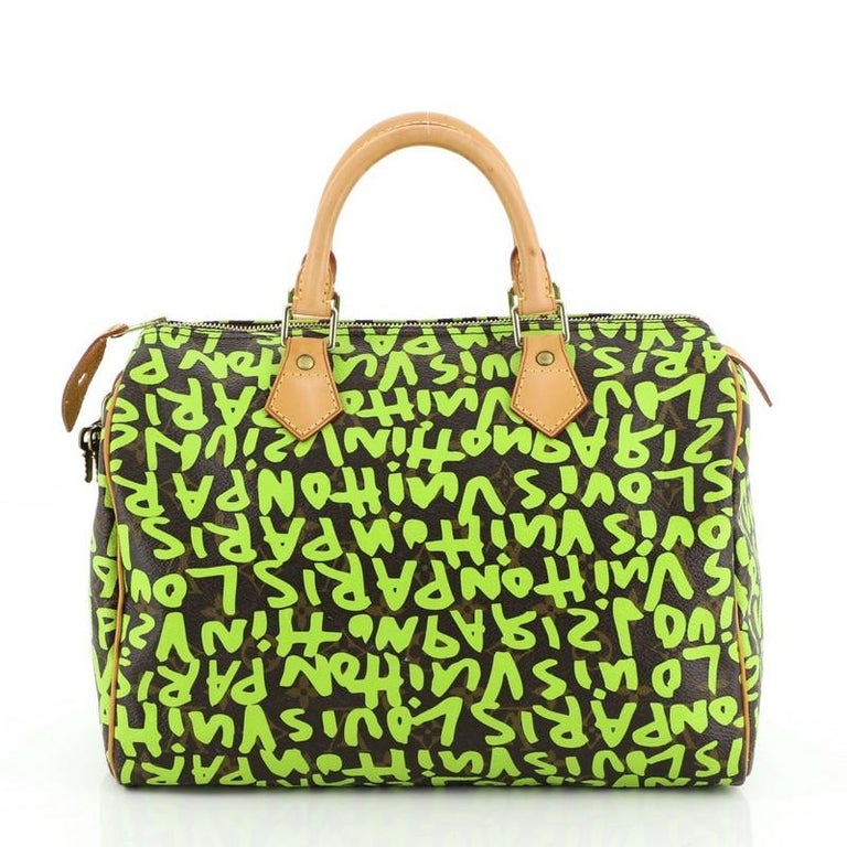 Louis Vuitton Stephen Sprouse Lime Speedy 30 at 1stDibs