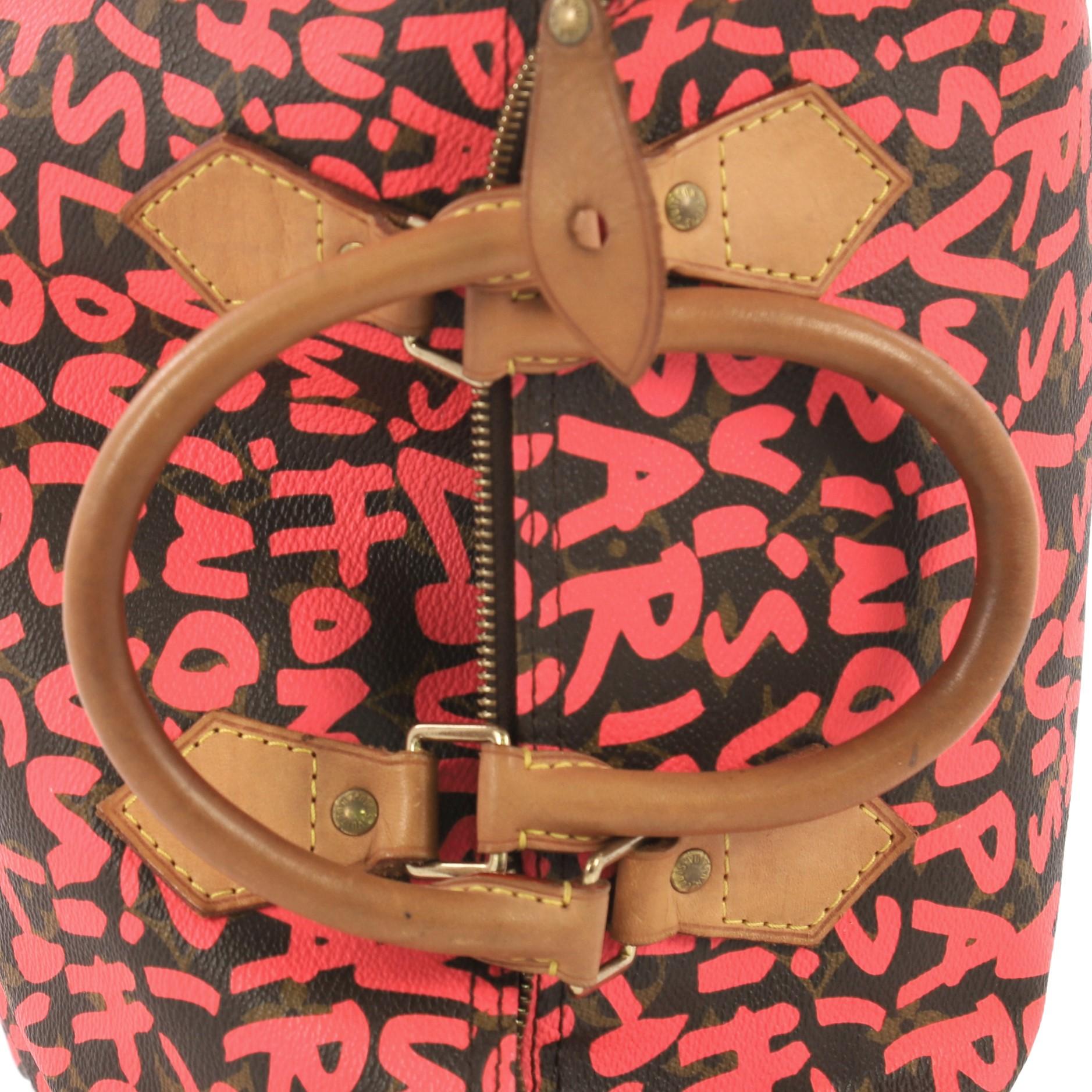 Louis Vuitton Speedy Handbag Limited Edition Monogram Graffiti 30 2