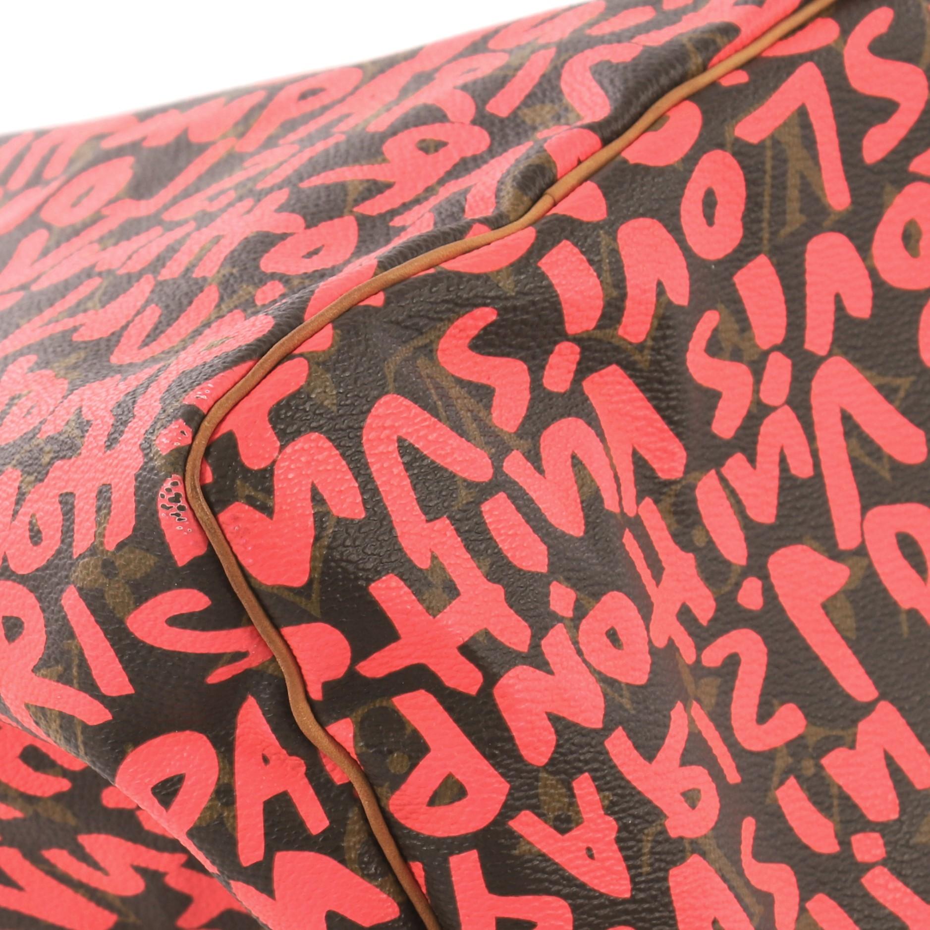 Louis Vuitton Speedy Handbag Limited Edition Monogram Graffiti 30 3