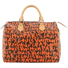 Louis Vuitton Speedy Handbag Limited Edition Monogram Graffiti 30 