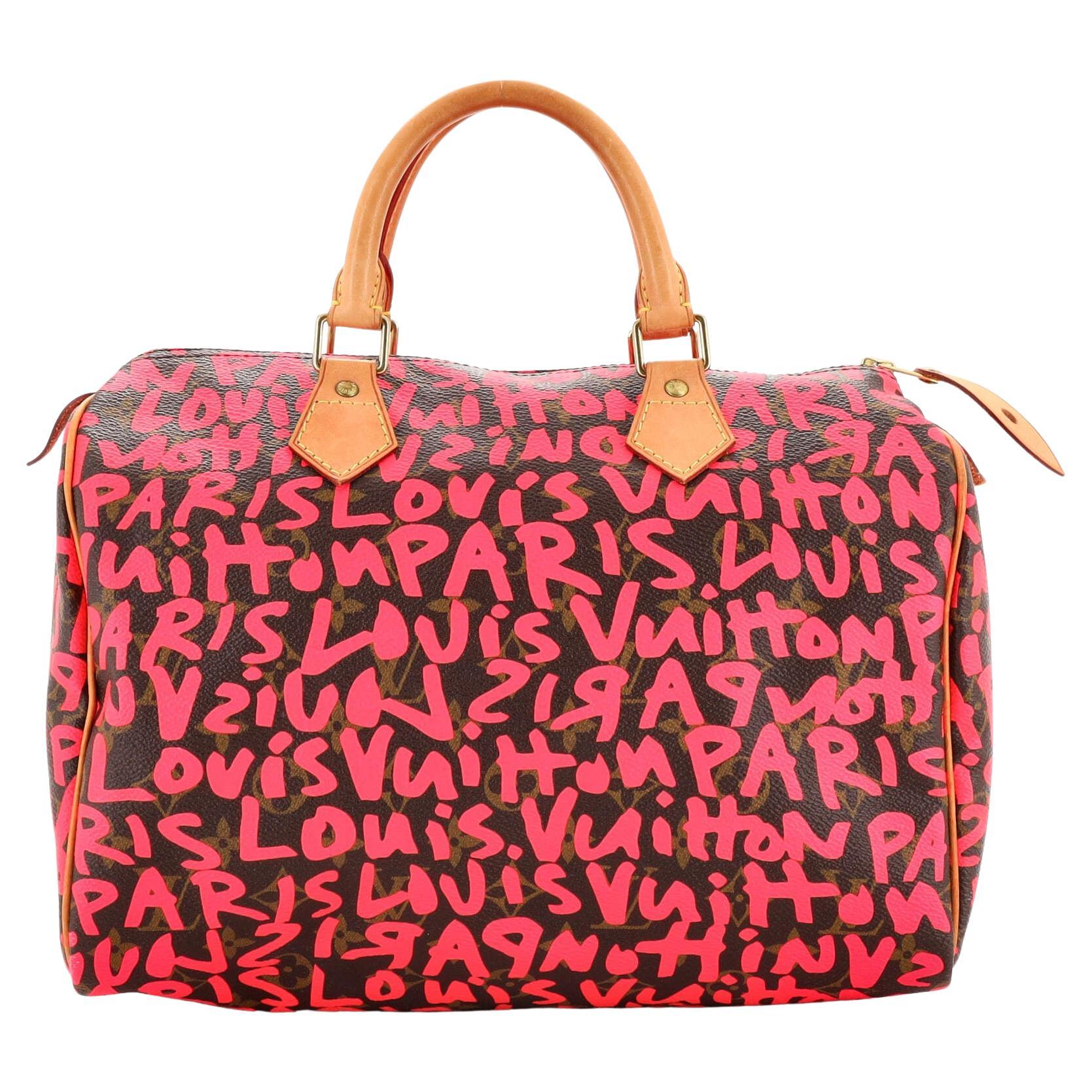 Louis Vuitton Stephen Sprouse Monogram Graffiti Roses Speedy 30 93lz419s