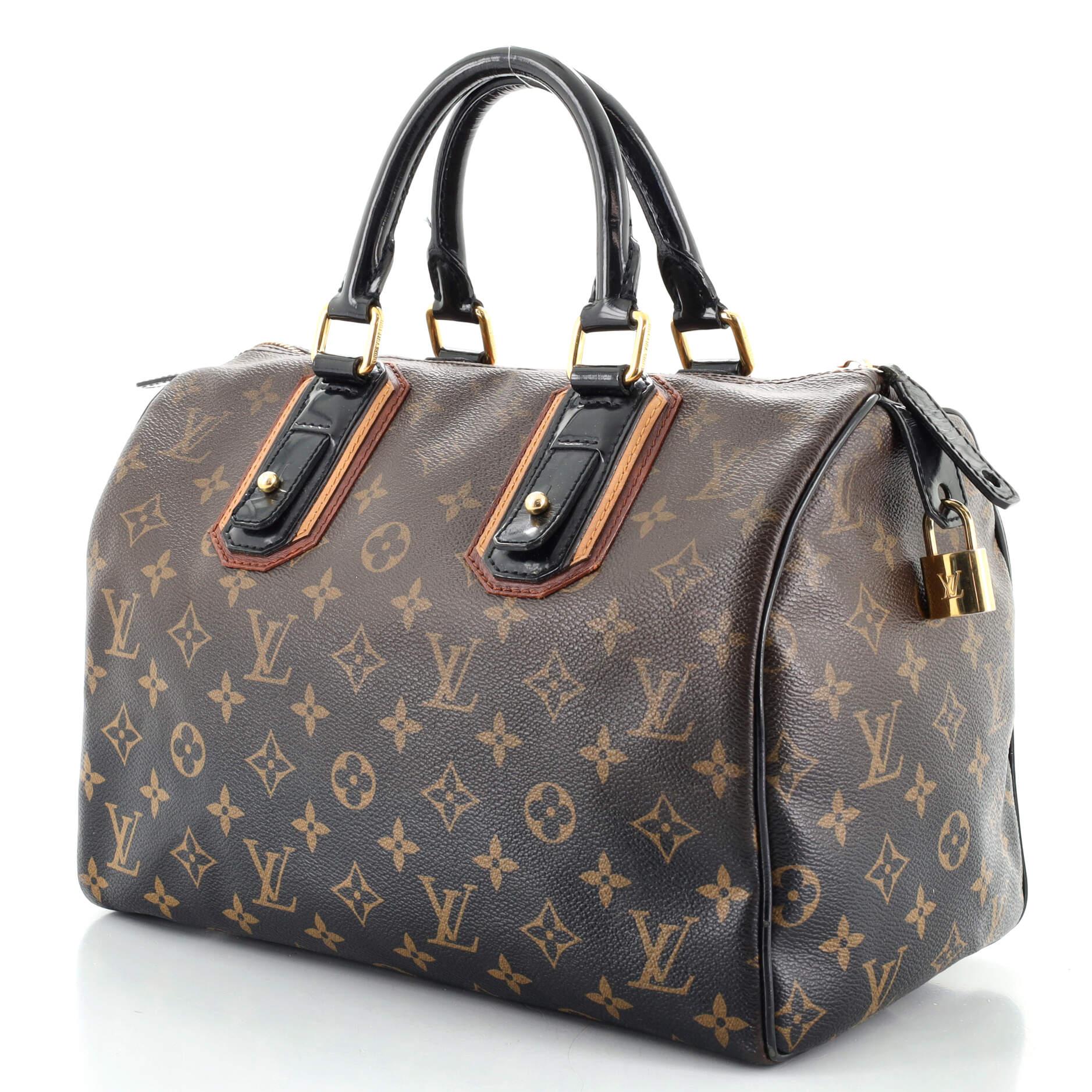 Black Louis Vuitton Speedy Handbag Limited Edition Monogram Mirage 30