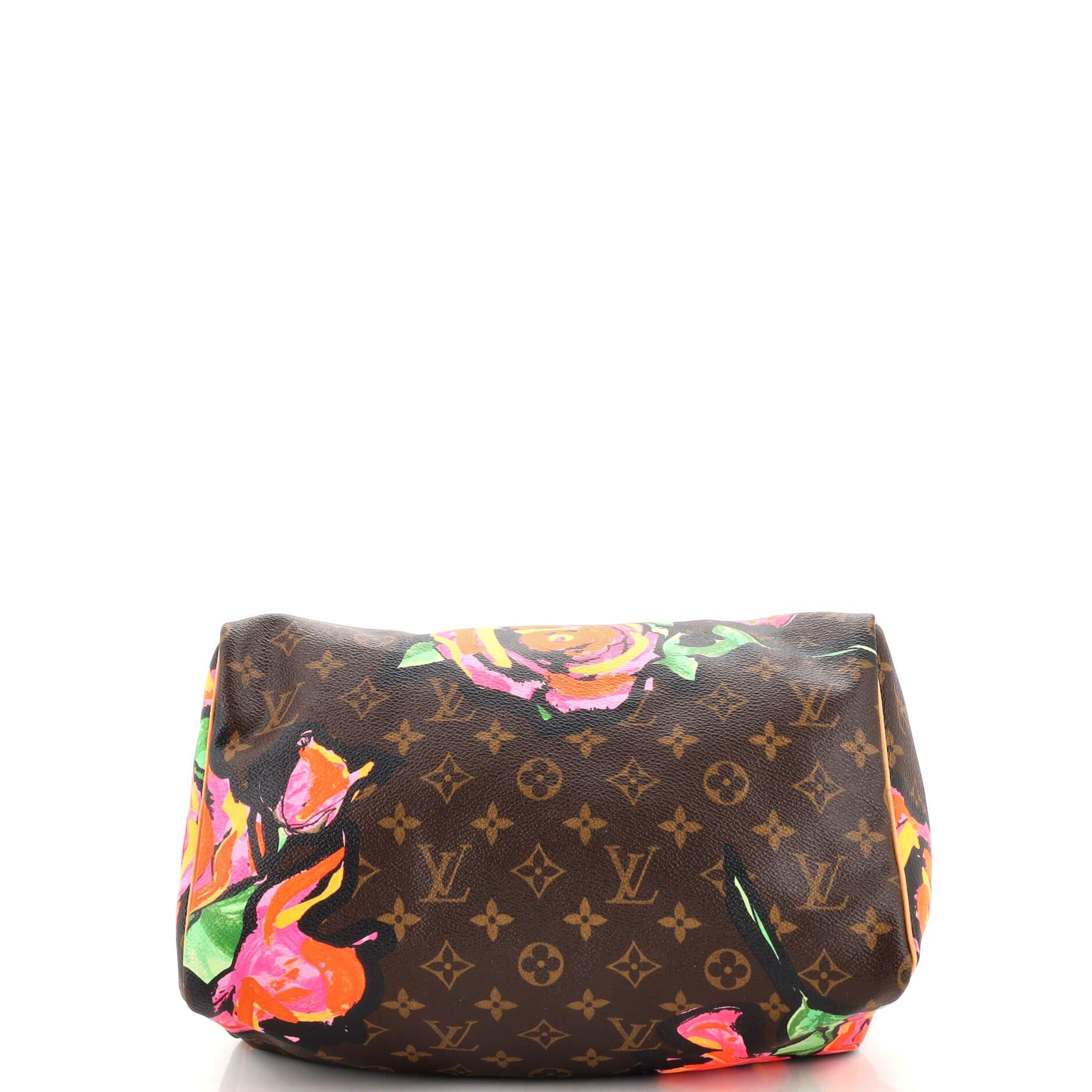 Louis Vuitton Speedy Handbag Limited Edition Monogram Roses 30 1